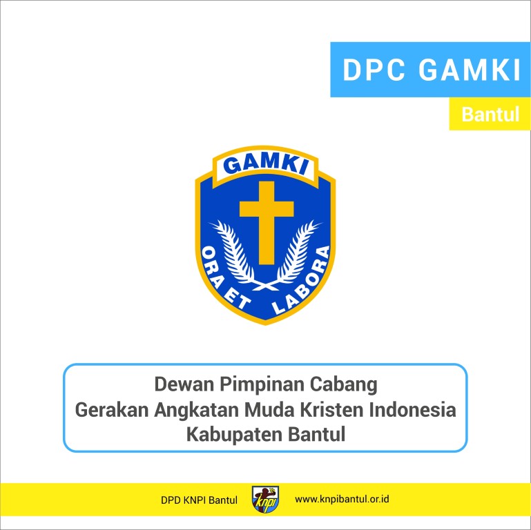 DPC GAMKI Bantul - profil - Bantul -okp-pemuda