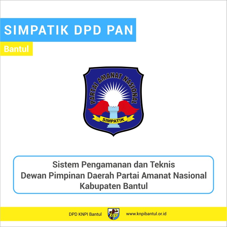 SIMPATIK DPD PAN Bantul - profil - Bantul -okp-pemuda